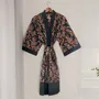 Apparel - BLACK FLOWER KIMONO - KARAWAN AUTHENTIC