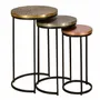 Coffee tables - Set of 3 coffee tables with bronze top - GINER Y COLOMER