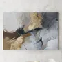 Paintings - Original handmade wall art. Abstract gray gold painting "Desert 2" - MATISS ART STUDIO