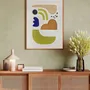 Tableaux - Peinture originale abstraite texturée colorée vert bleu « Bay 5 » - MATISS ART STUDIO