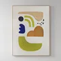 Tableaux - Peinture originale abstraite texturée colorée vert bleu « Bay 5 » - MATISS ART STUDIO