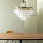 Hanging lights - Dazzling golden chandelier - SIGNATURE MOBILIER ET DÉCORATION