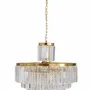 Hanging lights - Dazzling golden chandelier - SIGNATURE MOBILIER ET DÉCORATION