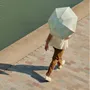 Prêt-à-porter - Mini parapluie-ombrelle anti-UV - Rayures Vert Lagon - Véga - ANATOLE