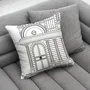 Coussins textile - COUSSIN BUILD SIDE B/W - LOVE BY MILSHTEIN