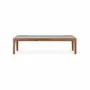 Bancs - Banc en bois d'acacia massif recouvert de tissu - GINER Y COLOMER