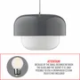 Suspensions - Pendentif Haipot gris - DYBERG LARSEN
