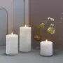 Éclairage LED - Basic Colours Melted Pillar Candles Silk - MOODS & MORE