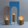 Éclairage LED - Basic Colours Melted Pillar Candles Silk - MOODS & MORE