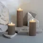 LED modules - Seasonal Colours Melted Pillar Candles Rock - MOODS & MORE
