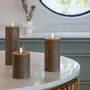 LED modules - Seasonal Colours Melted Pillar Candles Rock - MOODS & MORE