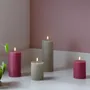 LED modules - Seasonal Colours Pillar Candles Silk - MOODS & MORE