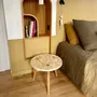 Tables basses - Table basse plateau en pierre naturelle - A 3 pattes -  Diamètre 50cm - C'EST BIEN FAIT