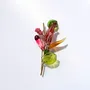 Gifts - 18 carat gold-plated brooch and artisan Murano glass - CHAMA NAVARRO