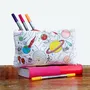 Stationery - colour-in space explorer pencil case - EATSLEEPDOODLE