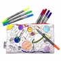 Stationery - colour-in space explorer pencil case - EATSLEEPDOODLE