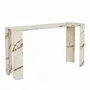 Console table - NIMES CONSOLE IN BEIGE MARBLE 140x40x78h - FANCY