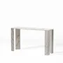 Console table - NIMES CONSOLE IN BEIGE MARBLE 140x40x78h - FANCY