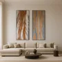 Tableaux - Sillage est un diptyque abstrait en deux parties, à l'acrylique-resin - TURIK&ART (KSENIIA TURIK)