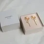 Bijoux - BOUCLES D'OREILLES LONGUES ET DORÉES PAMPALONIA - JOIDART