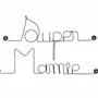 Decorative objects - Wire Wall Decoration\" Super Granny\” - to pin - BIJOUX DE MUR