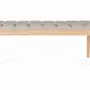 Wardrobe - Natural pine and beige fabric bench - GINER Y COLOMER