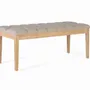 Wardrobe - Natural pine and beige fabric bench - GINER Y COLOMER