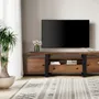 Meubles TV - Meuble TV en palissandre et pieds en métal - GINER Y COLOMER