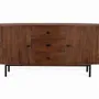 Buffets - Buffet avec 2 portes et 3 tiroirs en bois d'acacia et pieds en métal - GINER Y COLOMER