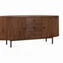 Buffets - Buffet avec 2 portes et 3 tiroirs en bois d'acacia et pieds en métal - GINER Y COLOMER