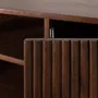 Buffets - Buffet avec 2 portes et 3 tiroirs en bois d'acacia et pieds en métal - GINER Y COLOMER