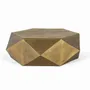 Tables basses - Table basse hexagonale en métal doré - GINER Y COLOMER