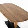 Dining Tables - Acacia wood and metal dining table - GINER Y COLOMER
