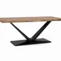 Dining Tables - Acacia wood and metal dining table - GINER Y COLOMER