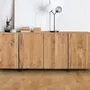 Buffets - Buffet rustique acacia et métal elegance naturelle - GINER Y COLOMER