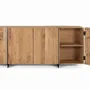 Buffets - Buffet rustique acacia et métal elegance naturelle - GINER Y COLOMER