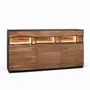 Buffets - Buffet en bois d'acacia naturel et noir - GINER Y COLOMER