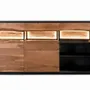 Buffets - Buffet en bois d'acacia naturel et noir - GINER Y COLOMER