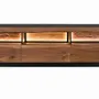 Meubles TV - Meuble TV en bois d'acacia naturel et noir - GINER Y COLOMER