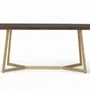 Tables Salle à Manger - Table à manger bois de manguier et base métal 200cm - GINER Y COLOMER