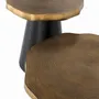 Tables basses - Lot de 2 tables basses en métal et cuivre vieilli - GINER Y COLOMER