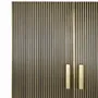 Armoires - Armoire 2 portes en bois recouvertes de bronze et dessus en marbre - GINER Y COLOMER