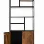 Bibliothèques - Bibliothèque avec structure en métal et bois de manguier - GINER Y COLOMER