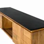 Meubles TV - Meuble TV en bois de manguier finition naturelle, 150 cm - GINER Y COLOMER
