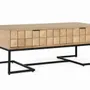 Tables basses - Table basse en bois de manguier sculptée et fabriquée à la main, 120 cm - GINER Y COLOMER