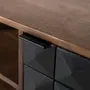 TV stands - Handmade mango wood TV cabinet with golden legs, 150 cm - GINER Y COLOMER