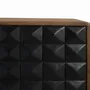 TV stands - Handmade mango wood TV cabinet with golden legs, 150 cm - GINER Y COLOMER