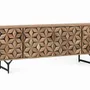 Meubles TV - Meuble TV en bois de manguier fait main avec 4 portes, 177 cm - GINER Y COLOMER