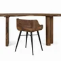 Chaises - Chaise en bois de teck et pieds en fer - GINER Y COLOMER