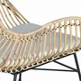 Chairs - Set of 2 rattan and metal chairs - GINER Y COLOMER